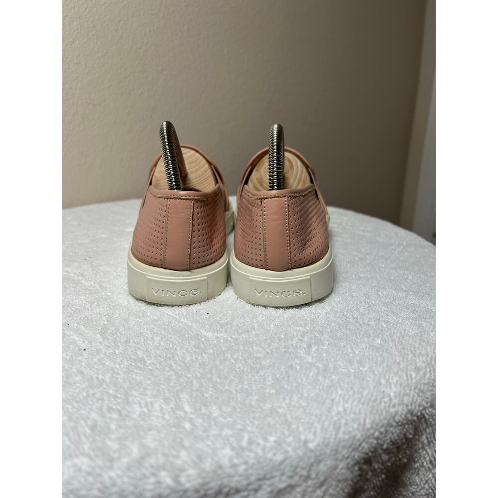 Vince Perforated Leather Blair Pink Sneaker Size 6.5 - Picture 5 of 11
